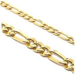 Colar F�garo Degrad� em Ouro 18 Kilates - 22841